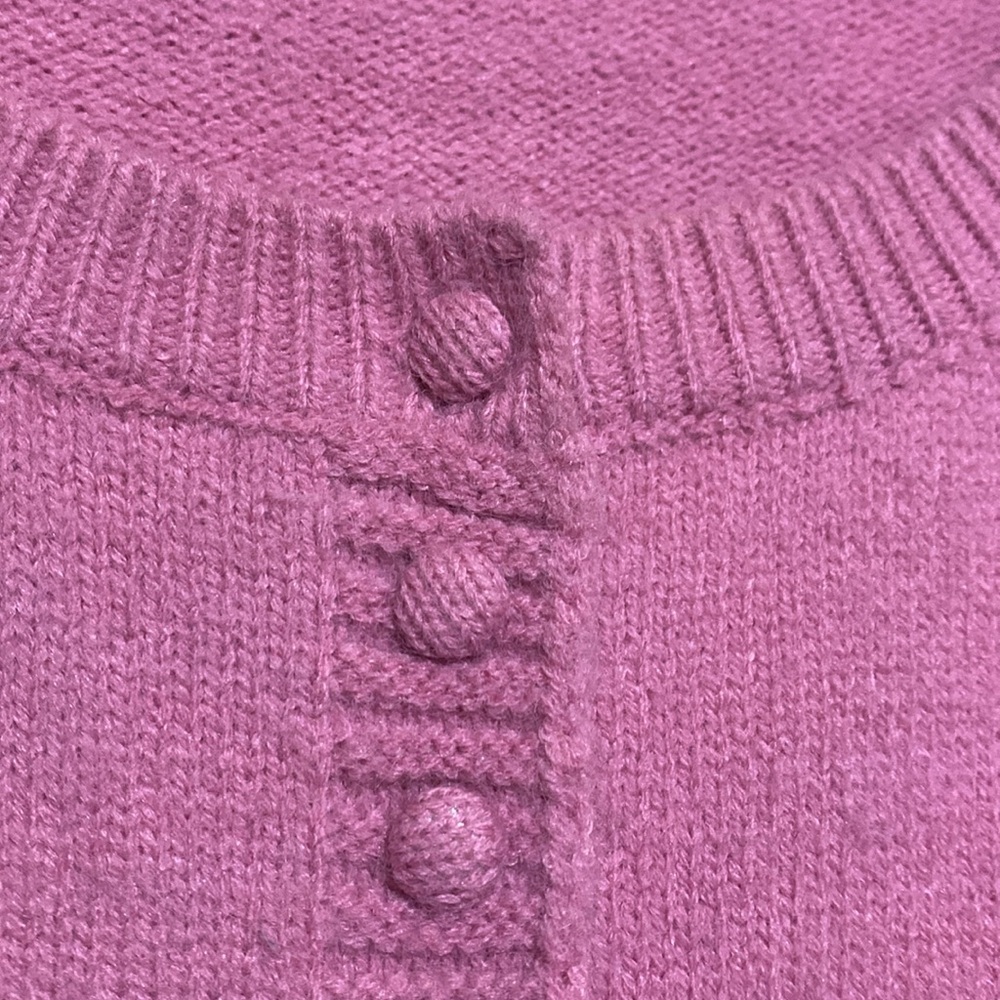 Cider Sweater Cardigan L Pink Stretchy Long Sleeve Buttons Acrylic Polyester - Picture 5 of 15